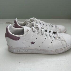 Stan Smith Sneakers with Mauve Accents- Size 8